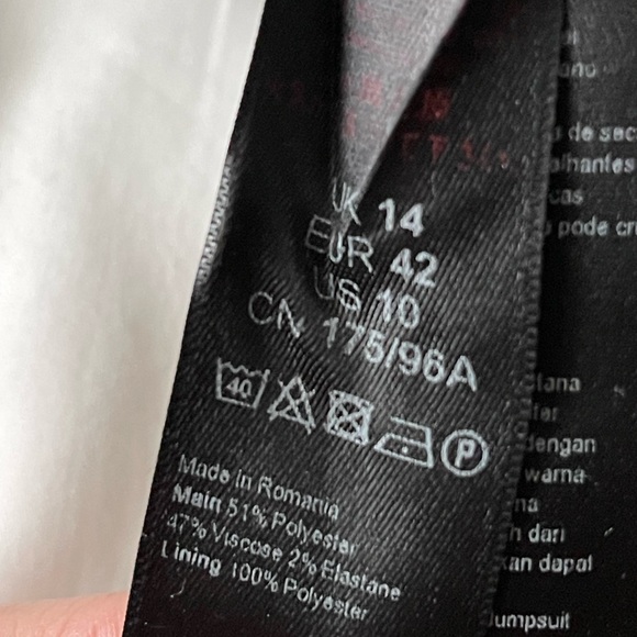 TopShop Gray Tie Jumpsuit (size 10) - Picture 7 of 7